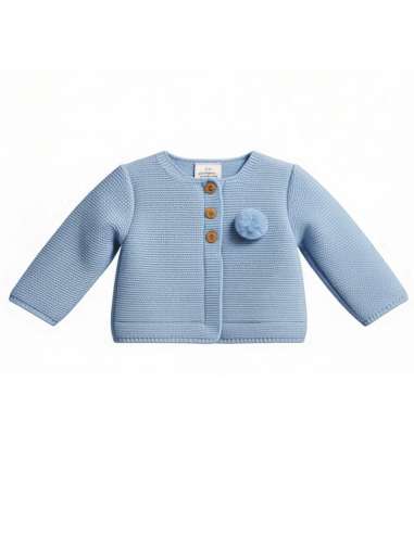 4749 BLUE BABY WOOL JACKET BRAND CAPRIBEBE