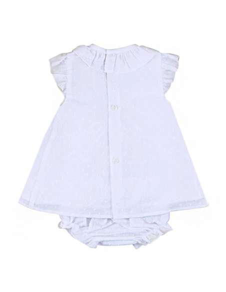 026102 BABY DRESS WITH BONNET