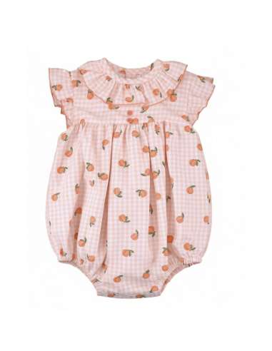 026216 Peach Baby Romper