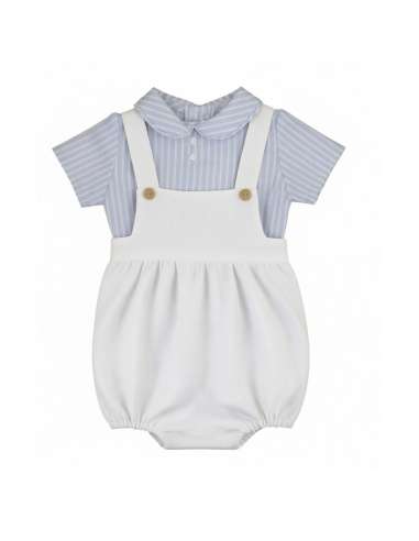 026233 Sea Blouse and Dungarees Set