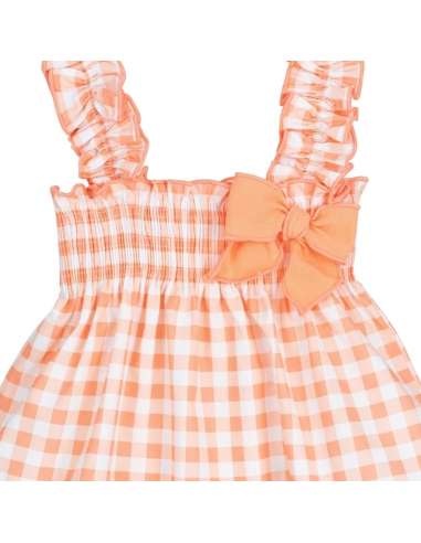 21338-N Vestido Inf Cuadros
