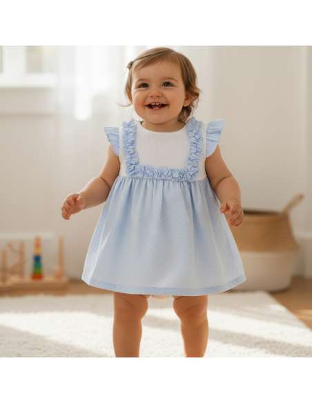 026507 Vestido de Niña Cielo