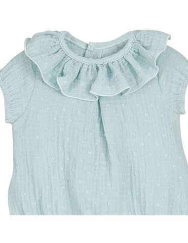 032529 Turquoise Atari Romper