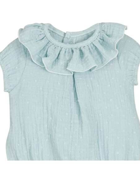 032529 Turquoise Atari Romper