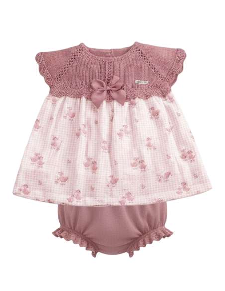 1060521 VESTIDO BEBE NIÑA HILO