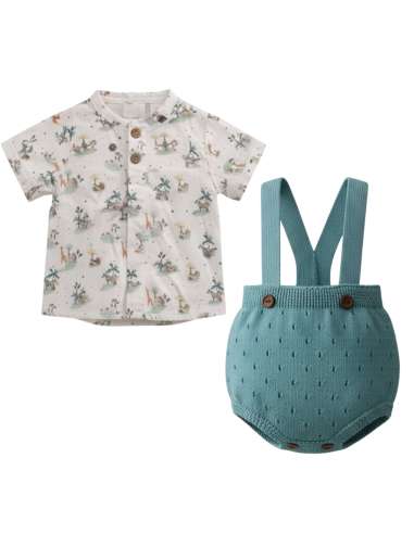 1060632V CONJUNTO BEBE NIÑO HILO