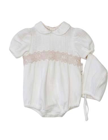 026203  BABY ROMPER WITH BONNET BRAND BABY FERR