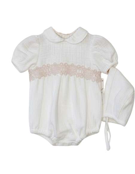 026203  BABY ROMPER WITH BONNET BRAND BABY FERR