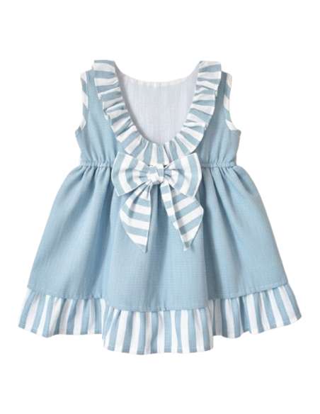 026513 GREEN DRESS FOR BABIES. BABY FERR