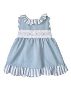 026513  VESTIDO VERDE PARA BEBE. BABY FERR