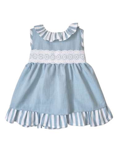 026513 GREEN DRESS FOR BABIES. BABY FERR