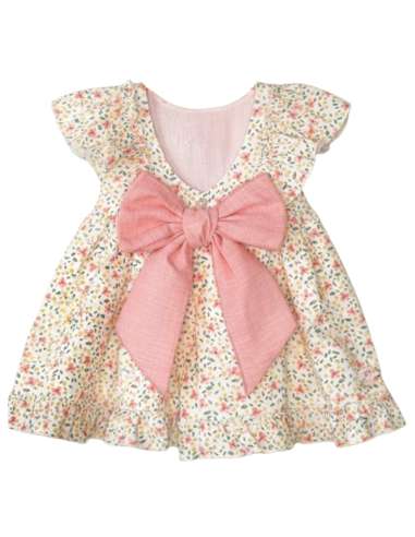 026515  VESTIDO ROSA PARA BEBE. BABY FERR