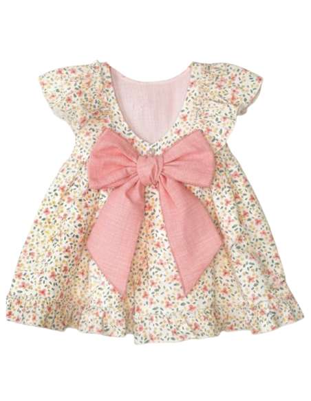 026515  VESTIDO ROSA PARA BEBE. BABY FERR