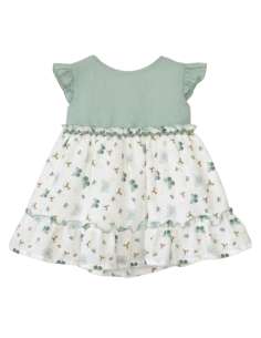 026528  VESTIDO VERDE PARA BEBE. BABY FERR