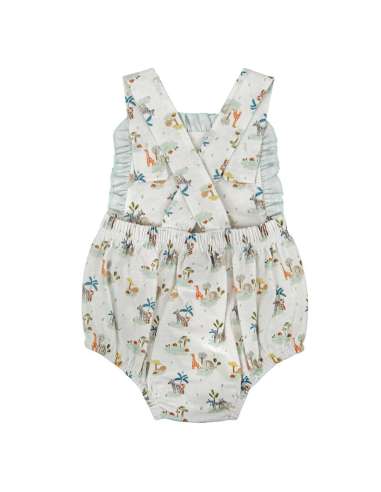 33222 BABY ROMPER WITH RUFFLED STRAPS