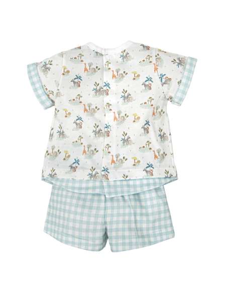 40222 CONJUNTO BEBE NIÑO PANTALON MANGA CORTA