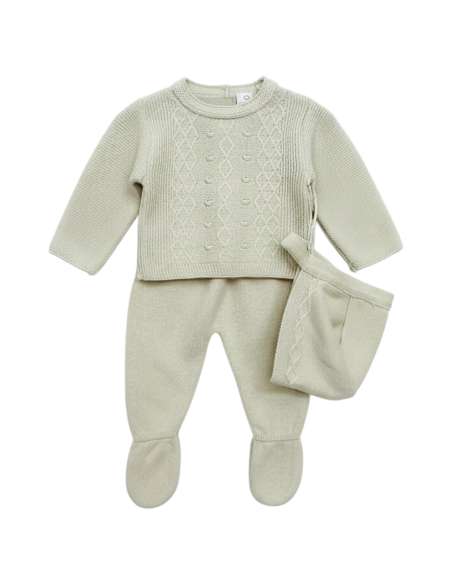 026C1009AR CONJUNTO PARA BEBE. PERLE ARENA. PELOTTAS