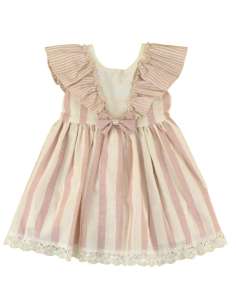 026545 Children's Striped Bow Dress 2