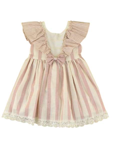 026545 Children's Striped Bow Dress