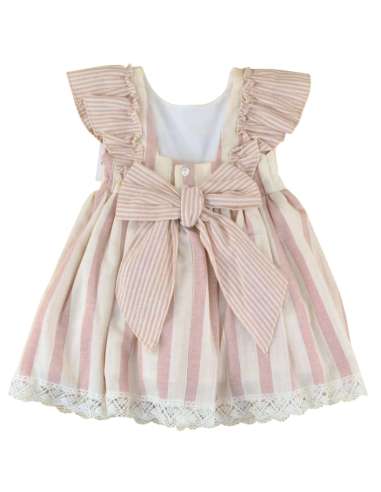 026545 Children's Striped Bow Dress