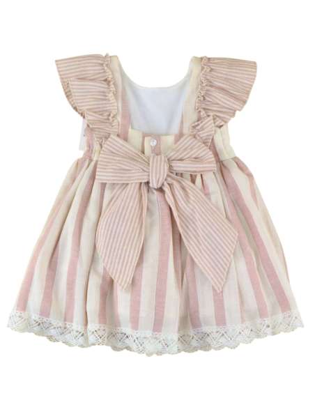 026545 Children's Striped Bow Dress