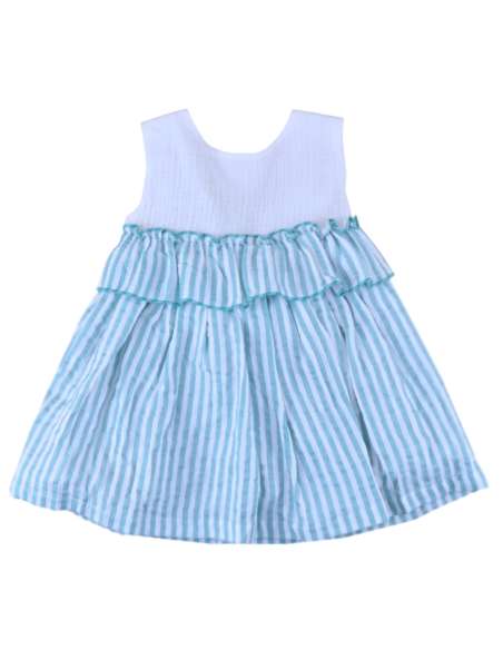 026550  Vestido Infantil Aguamarina