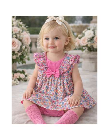 02005032 VESTIDO NIÑA FLORES ALMA