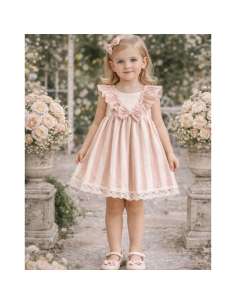 026545 Children's Striped Bow Dress