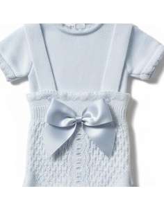 3104 BLUE 2-piece knitted baby set BRAND MYBABYCHIC 2