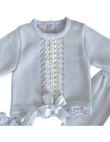 03414C LIGHT BLUE PERLE BABY SET. PEPITO'S...