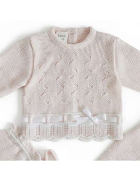 03415R CONJUNTO DE PERLE ROSA PARA BEBE. LA CASITA DE PEPITO