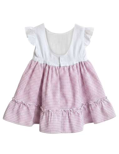 026501 VESTIDO MALVA PARA BEBE. BABY FERR