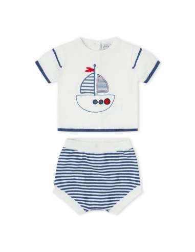 26110424 CONJUNTO PUNTO ALGODÓN PARA BEBE. YATSI