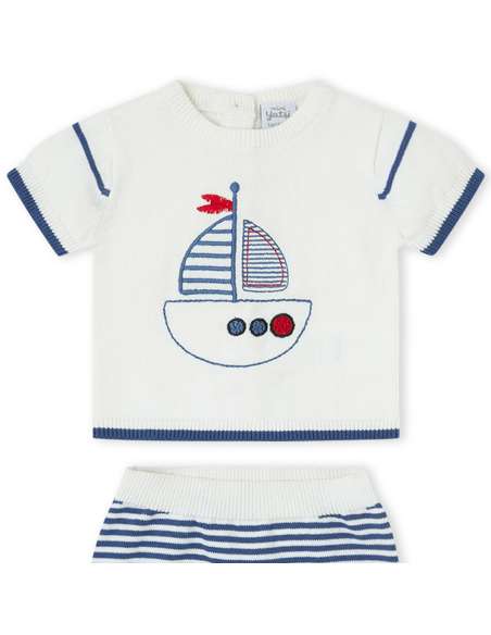 26110424 CONJUNTO PUNTO ALGODÓN PARA BEBE. YATSI