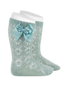 25062 495 BRUMA PERLE GEOMETRIC OPENWORK KNEE HIGH SOCKS...