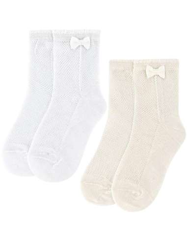 32592 WHITE OPEN-TOE SOCKS FOR CHILDREN AND...