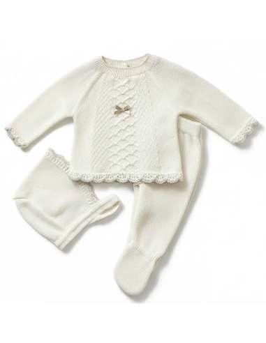 26C1005 RAW BABY WOOL SET THREE PIECES BRAND...