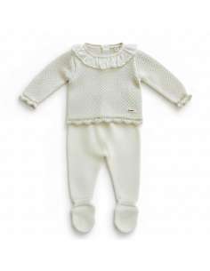 DA-9800 RAW BABY WOOL SET TWO PIECES BRAND DON ALGODON