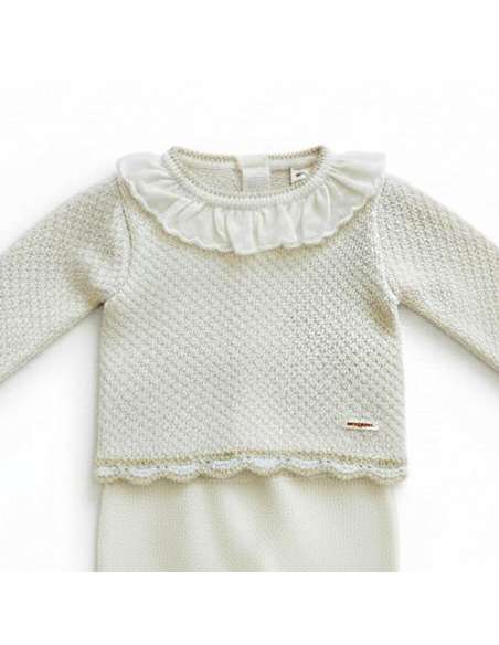 DA-9800 RAW BABY WOOL SET TWO PIECES BRAND DON ALGODON