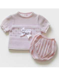 03213C ROSA KNIT BABY SET TWO PIECES BRAND LA CASITA DE...