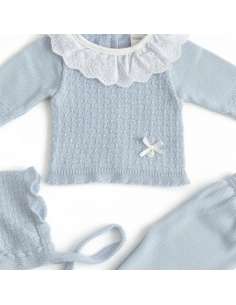 03102C BLUE PERLE BABY SET. MYBABYCHIC 2