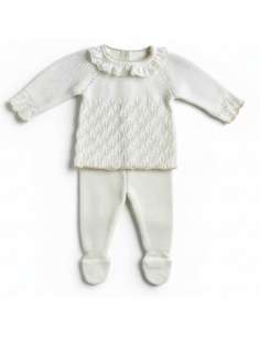 DA-9809  RAW KNITTED CHILDREN'S SET TWO PIECES BRAND DON...