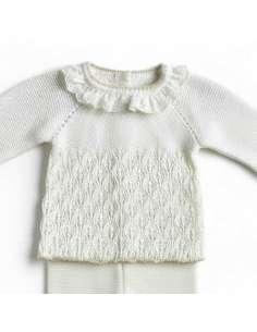 DA-9809  RAW KNITTED CHILDREN'S SET TWO PIECES BRAND DON... 2