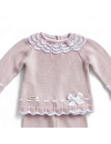 DA-9807 ROSA PALO KNITTED CHILDREN'S SET TWO...