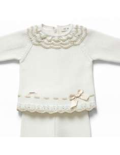 DA-9807 RAW KNITTED CHILDREN'S SET TWO PIECES BRAND DON... 2