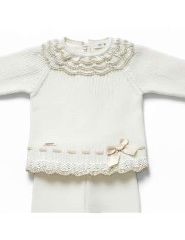 DA-9807 RAW KNITTED CHILDREN'S SET TWO PIECES...