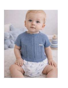 1060530 CELESTE CONJUNTO BEBE HILO MARCA VISI