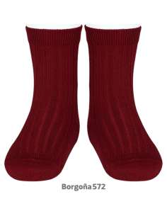 20164  CANALE SHORT SOCKS, BURGUNDY 572