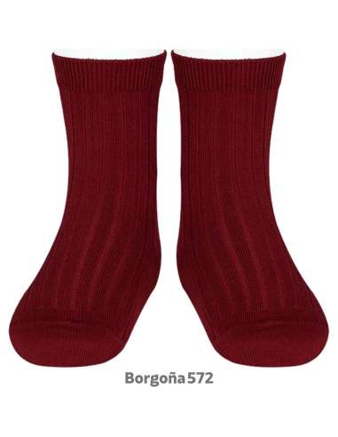 20164  CANALE SHORT SOCKS, BURGUNDY 572