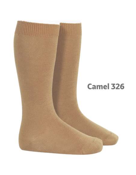 20192 Calcetín Liso Camel 326